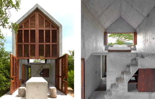 Casa Tiny – дуэт бетона и дерева в окружении мексиканской природы

