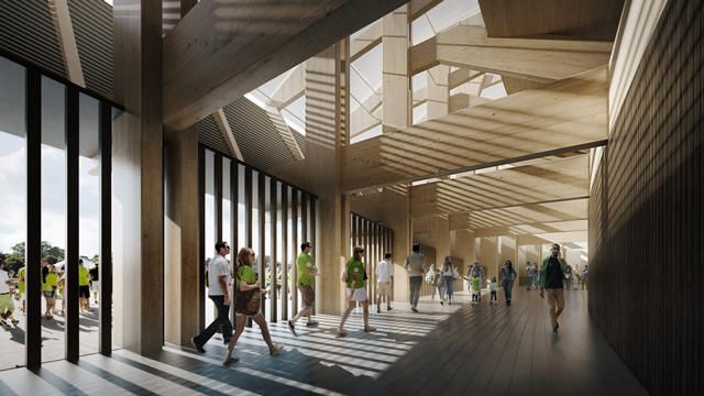 Дерев'яний стадіон від бюро Zaha Hadid Architects