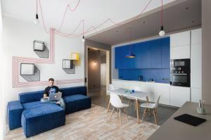 Вокруг цвета Indigo: современные апартаменты от Дениса Бондаренко