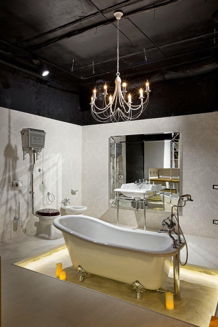 Европейская мебель для ванной комнаты представлена в отдельной зоне. http://a-partmentdesign.com.ua/