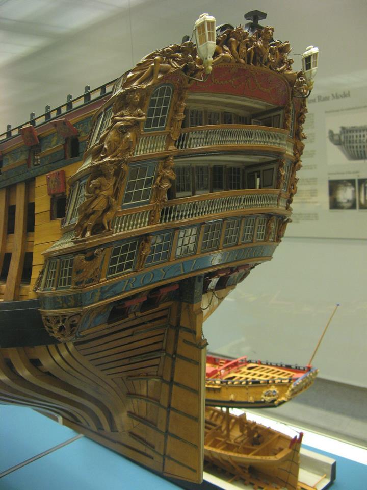 Модель английского 100-пушечного корабля Royal George 1771