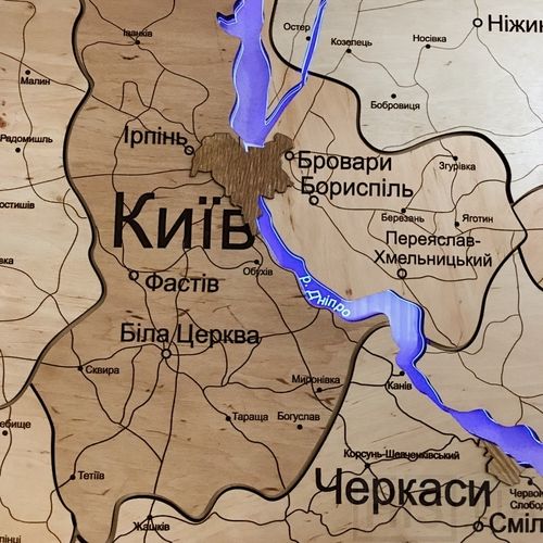 Карта Украины L 165х115см - фото 4
