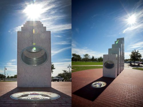 Уникальный "солнечный" мемориал в честь ветеранов США