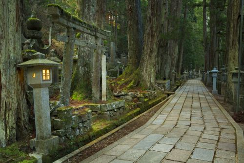 Окуноин – древнее японское кладбище буддийских монахов 