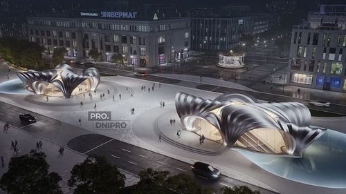 Нові станції метро у Дніпрі: перші візуалізації від Zaha Hadid Architects