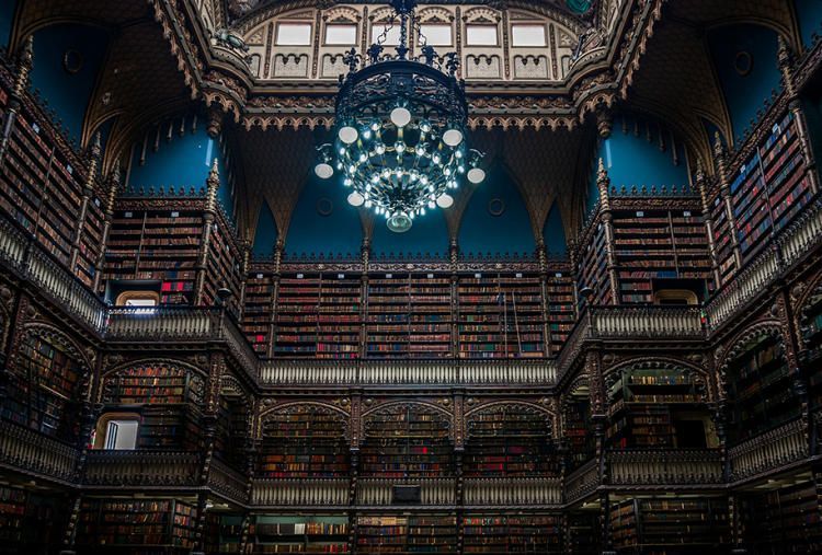 Библиотека Real Gabinete Portugues De Leitura, Рио-де-Жанейро, Бразилия