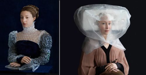 Одяг часів Ренесансу з пакувальних матеріалів від художниці Сюзанне Йонгманс  