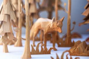 Polywood: деревянные 3D-игрушки Мэта Цулика