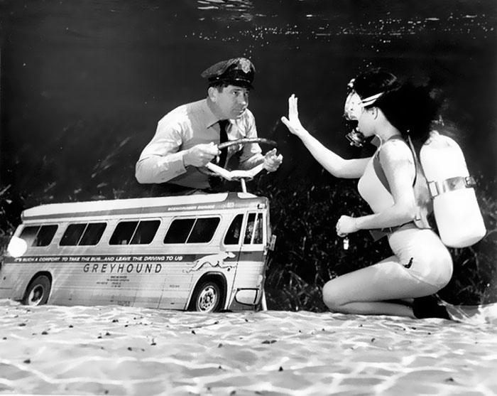 Подводный pin-up: рекламный фотосет 30-х годов
