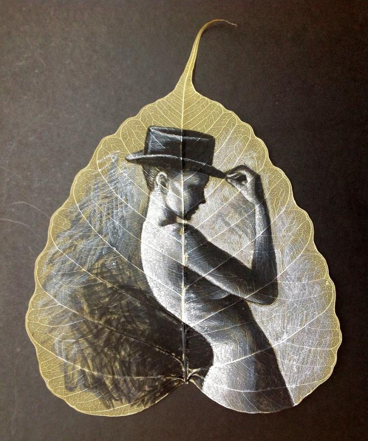 Живопись на сушеных листьях от Сандеша Рангнекара
