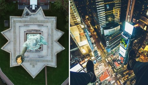 Нью-Йорк с необычного ракурса на снимках американского руфера Хамзы Диса