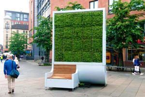 CityTree — городская мобильная стена, которая очищает воздух