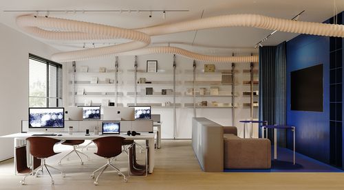 Levelstudio space: інтер'єр офісу архітектурного бюро від ZIKZAK Architects