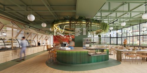 Міський сад у діловому середовищі: дизайн інтер’єру кафе Gloria від ZIKZAK Architects