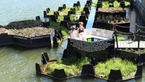 Recycled Island в Роттердаме: проект по очистке водоемов от пластика и его переработке