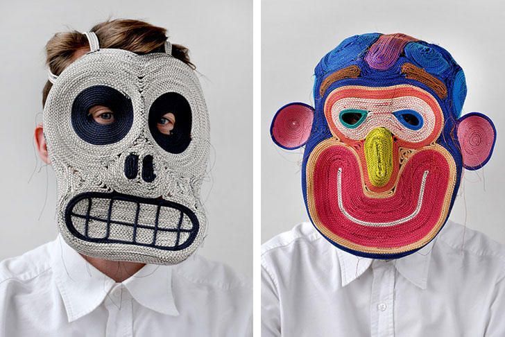 Идея на Хэллоуин: веревочные маски от дизайнера Бертьяна Пота