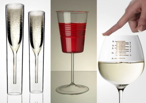 Дринк-дизайн: 20 самых необычных бокалов для вина и шампанского