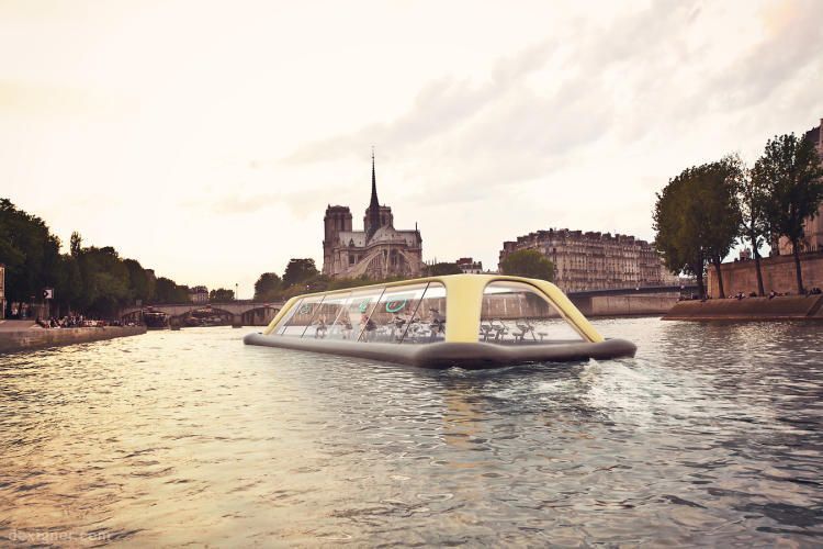 Paris Navigating Gym — дизайнерская фитнесс лодка