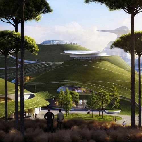 MAD Architects объявили о начале строительства горнолыжного спортивного кампуса в Китае