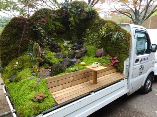 Только в Японии: конкурс ландшафтного дизайна для кузова грузовика
