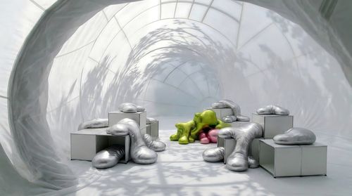 Надувна архітектура і модульна система: Snøhetta та USM представили інсталяцію Renaissance of the Real у Мілані