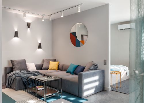 Многофункциональный интерьер квартиры площадью 50 кв.м от студии Creative Living Line