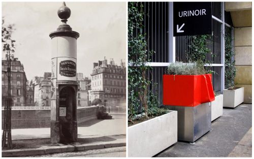 Городские писсуары Парижа: тогда и сейчас
