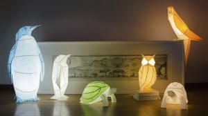 Собери сам: бумажные лампы-оригами в виде животных