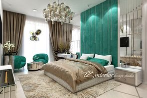 A fun and trendy bedroom designed for a fun and trendy