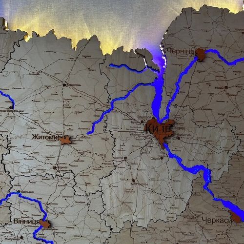 Карта Украины L+ 200x135 см - фото 4