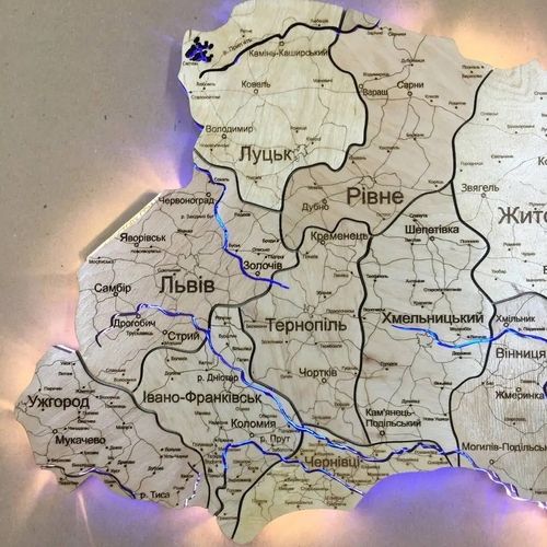 Мапа України М 125х85 см - фото 3