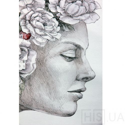 Картина Дівчина з квітами - фото 2