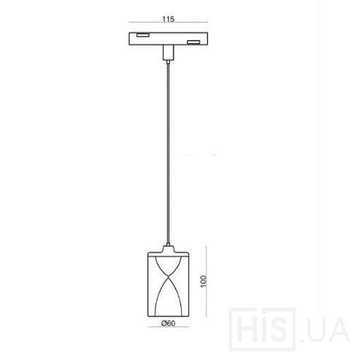 Трековый подвесной светильник ALMG-M19 - фото 2