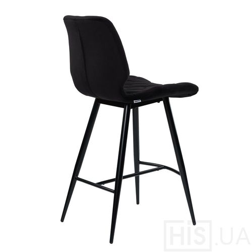 Напівбарний стілець Diamond текстиль (чорний) - фото 2