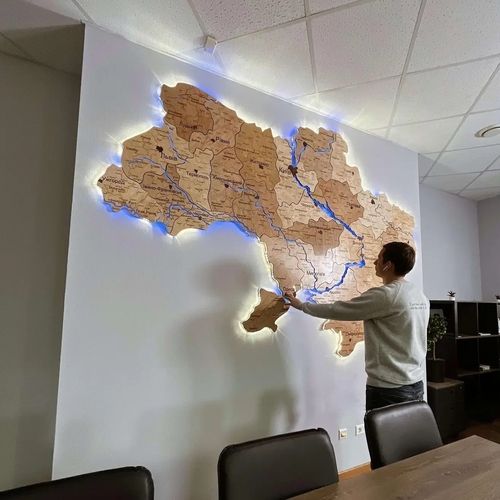 Мапа України  ХL 235х160см