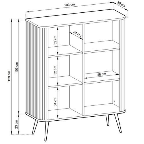 Комод высокий Zova K103 - фото 7