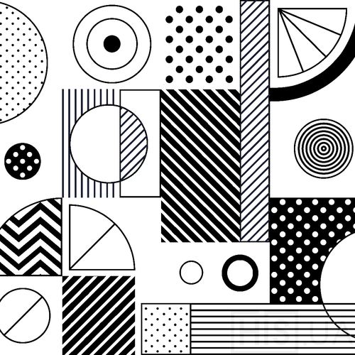 Обои Creative Geometry Pattern 1 - фото 2 | Черный+белый Обои Creative Geometry Pattern 1 - фото 2 | Черный+белый | Интернет-магазин дизайнерской и современной мебели для дома, кафе, баров и ресторанов - His.ua