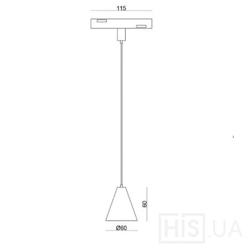 Трековый подвесной светильник ALMG-M15 - фото 4