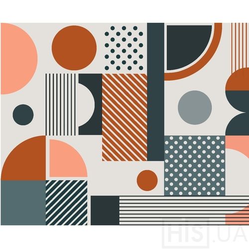 Обои Bright Geometry - фото 2 | Peach-Blue Обои Bright Geometry - фото 2 | Peach-Blue | Интернет-магазин дизайнерской и современной мебели для дома, кафе, баров и ресторанов - His.ua