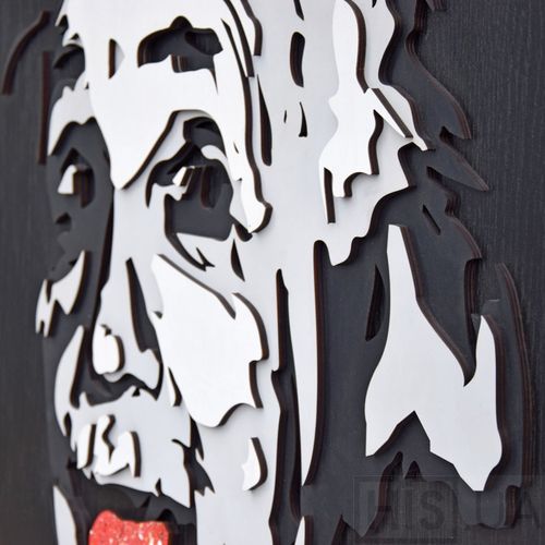 Картина ALBERT EINSTEIN  - 3D картина из дерева - фото 3