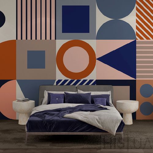 Обои Crazy Geometry! - фото 5 | Orange-Blue Обои Crazy Geometry! - фото 5 | Orange-Blue | Интернет-магазин дизайнерской и современной мебели для дома, кафе, баров и ресторанов - His.ua