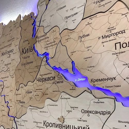 Мапа України XХL 280х190см - фото 3