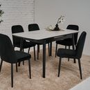 Керамический стол раскладной Black Axis - фото 14