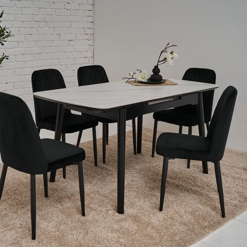 Керамический стол раскладной Black Axis - фото 14