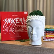 Арт-вазон «Голова Будды»