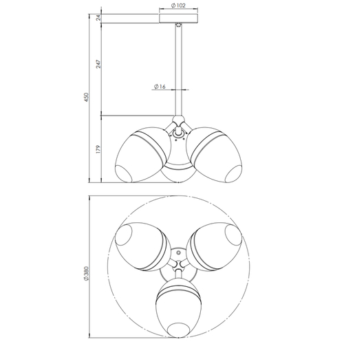 Люстра Burgeon Lamp 3 - фото 8