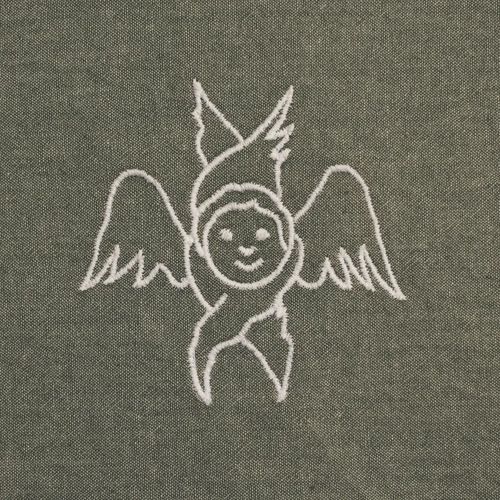 Постіль при Серафимі - зелена з молочним кантом - фото 5