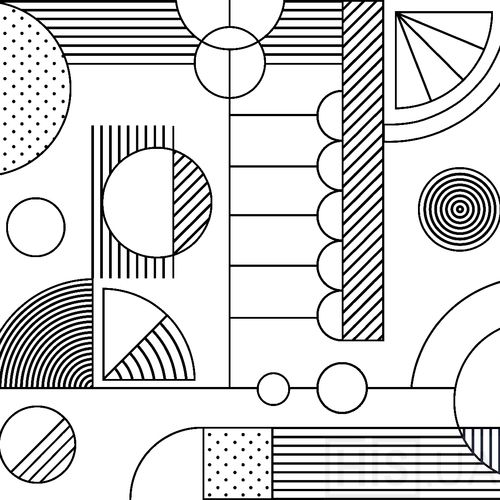 Обои Creative Geometry Pattern 2 - фото 2 | Черный+белый Обои Creative Geometry Pattern 2 - фото 2 | Черный+белый | Интернет-магазин дизайнерской и современной мебели для дома, кафе, баров и ресторанов - His.ua