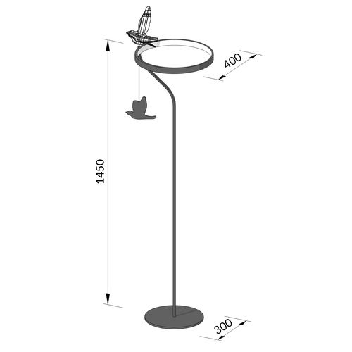 Торшер Flight shadows L 1500 - фото 8