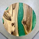 Журнальный столик "Emerald" орех с эпоксидной смолой - фото 5